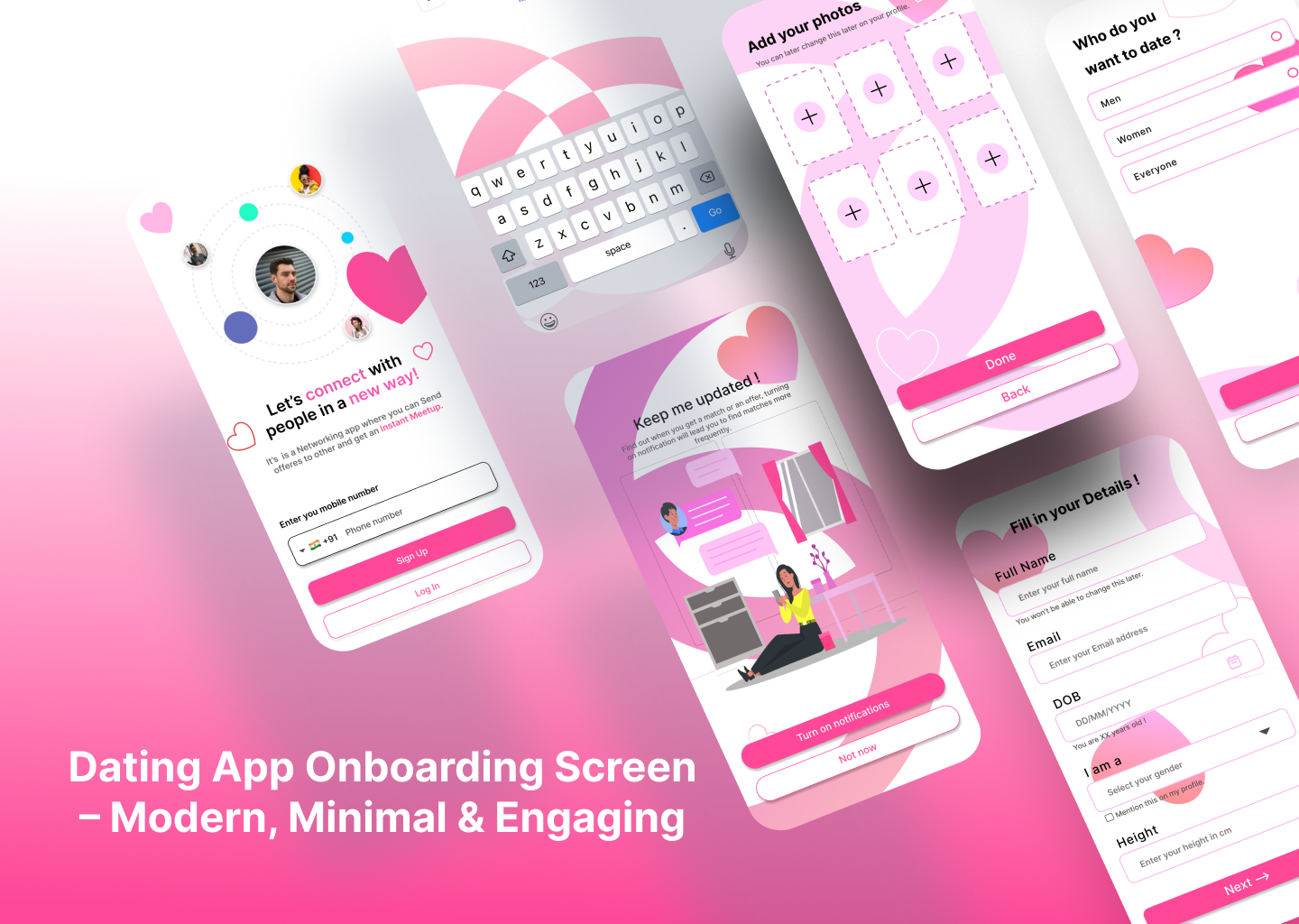 Dating App Onboarding Screen